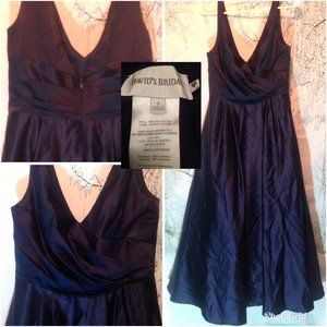 Navy Blue formal dress by David's Bridal s…